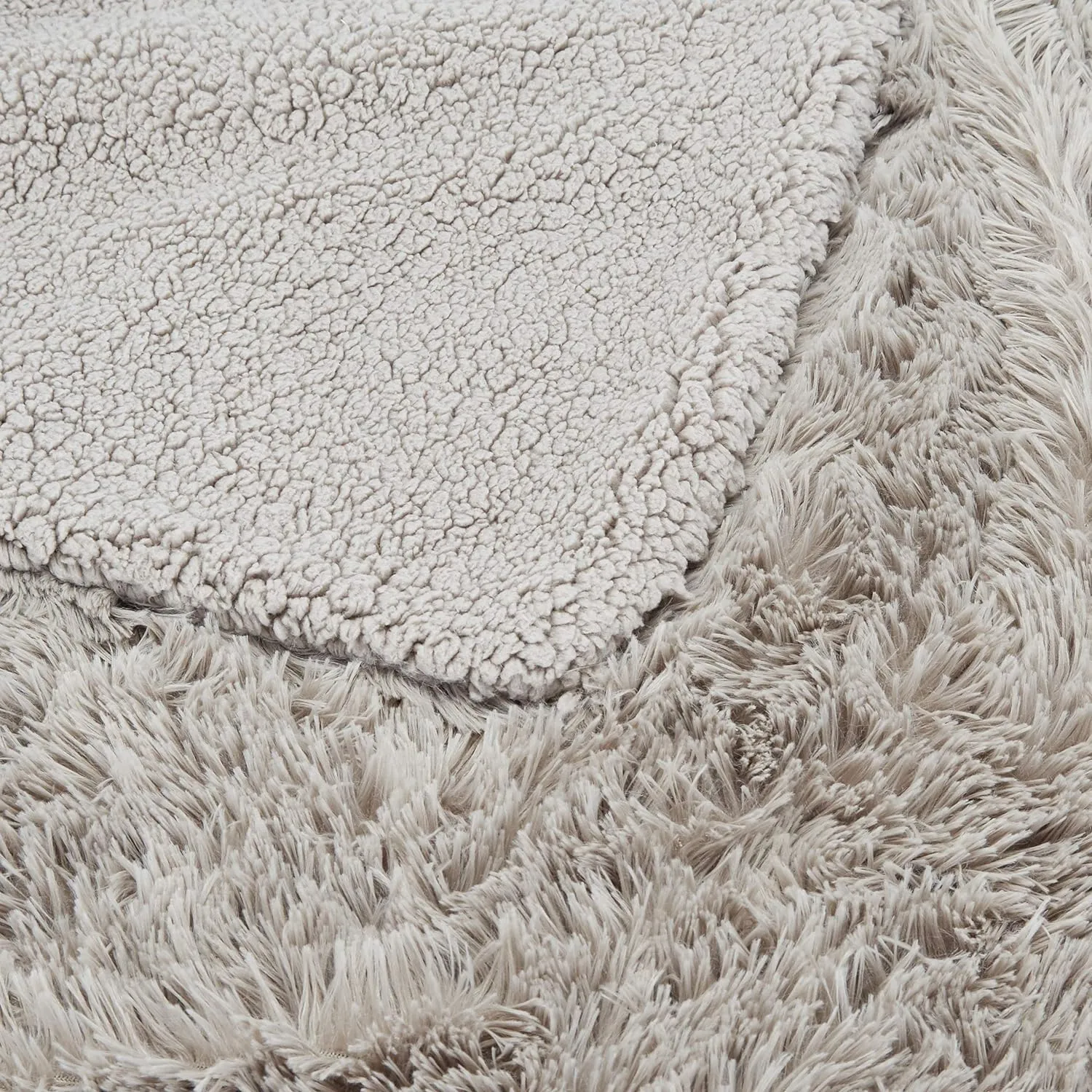 Faux Fur Sherpa Throw Blanket