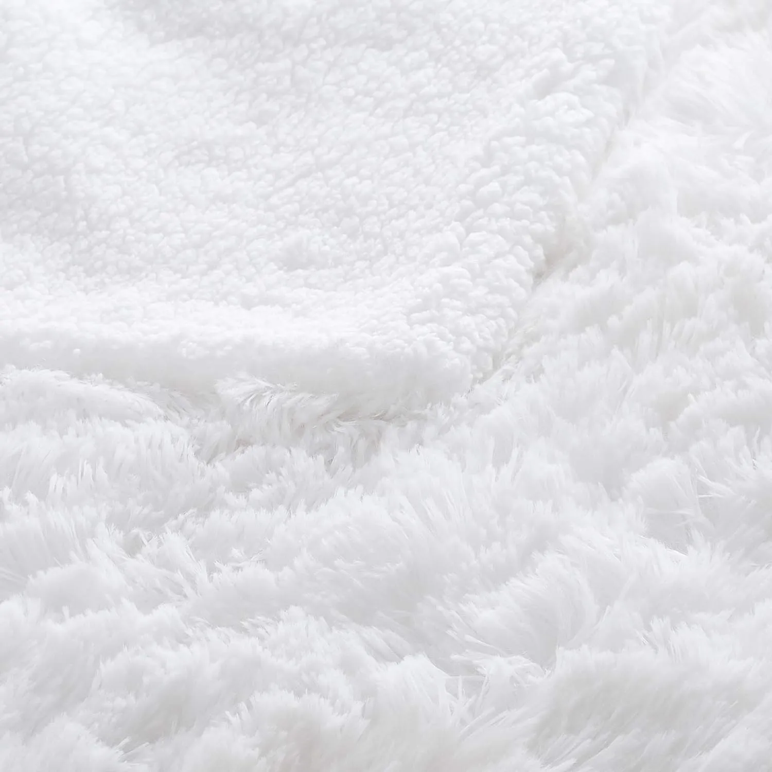 Faux Fur Sherpa Throw Blanket