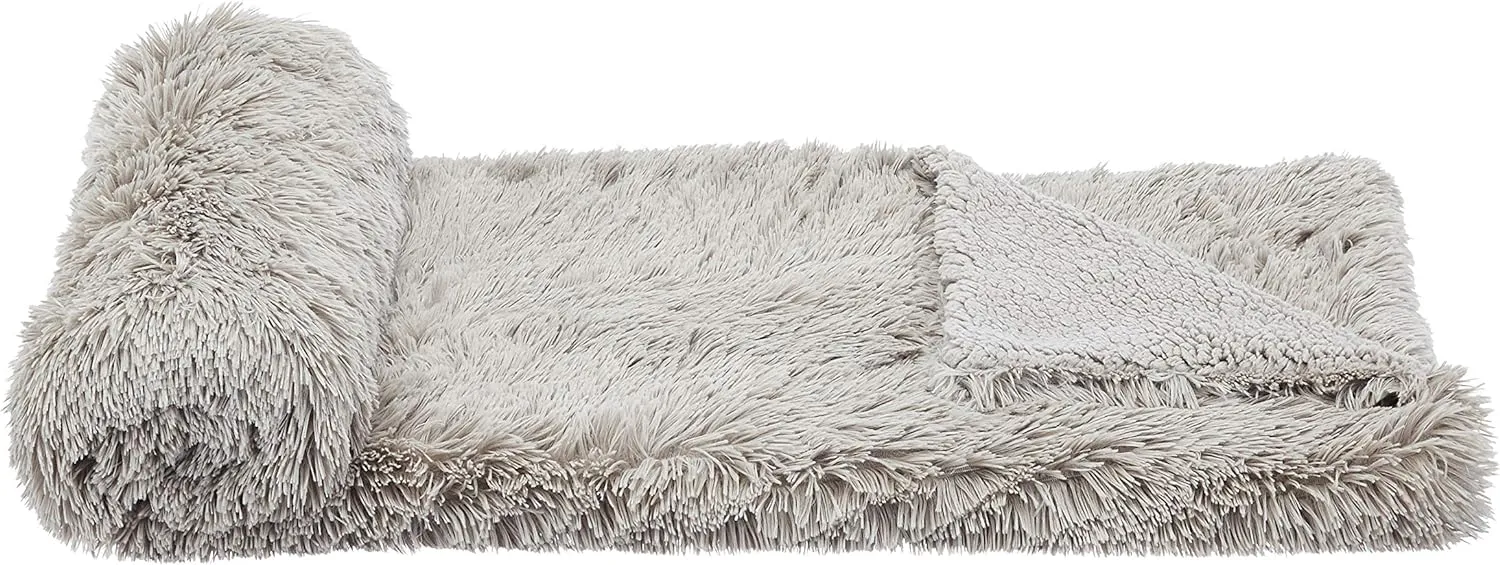 Faux Fur Sherpa Throw Blanket