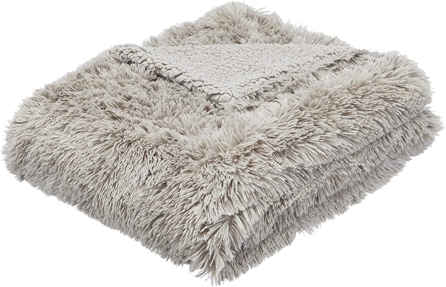 Faux Fur Sherpa Throw Blanket