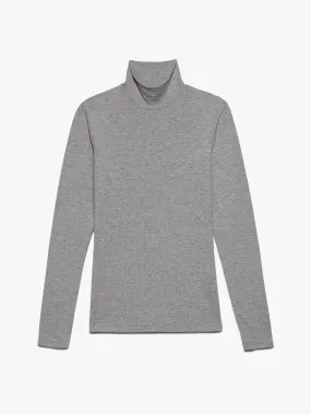 Frame - Rib Turtleneck in Gris Heather