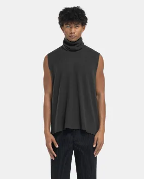 Framework Knit Vest in Black