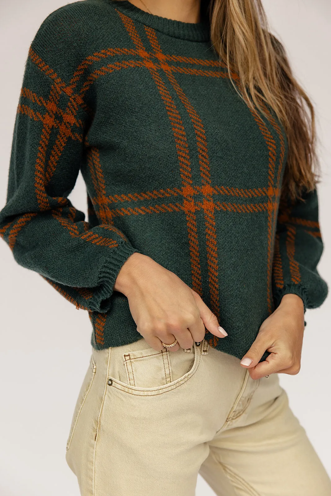 Frosted Windows Plaid Sweater