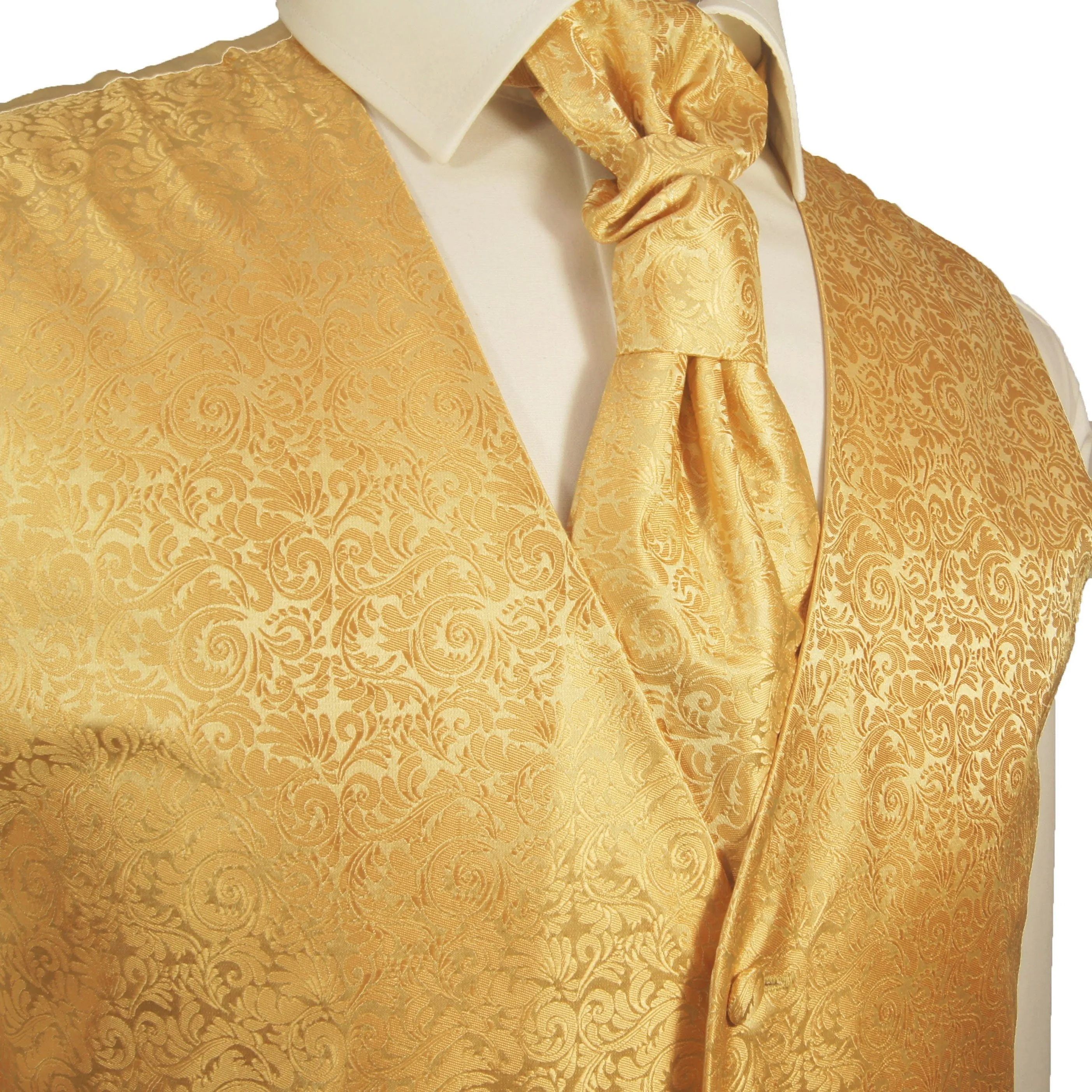 Gold Wedding Tuxedo Vest Set