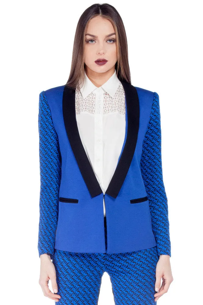 Graphic Knit Blazer