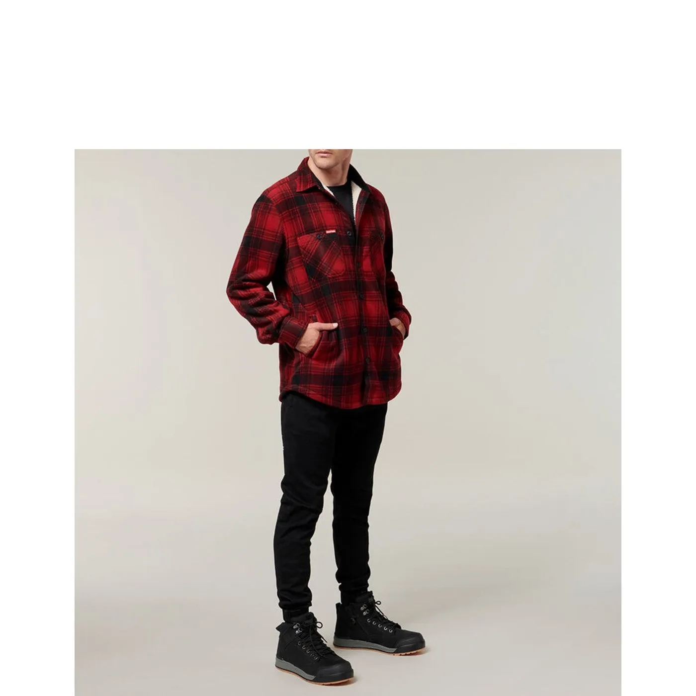 Hard Yakka Sherpa Jacket  Red