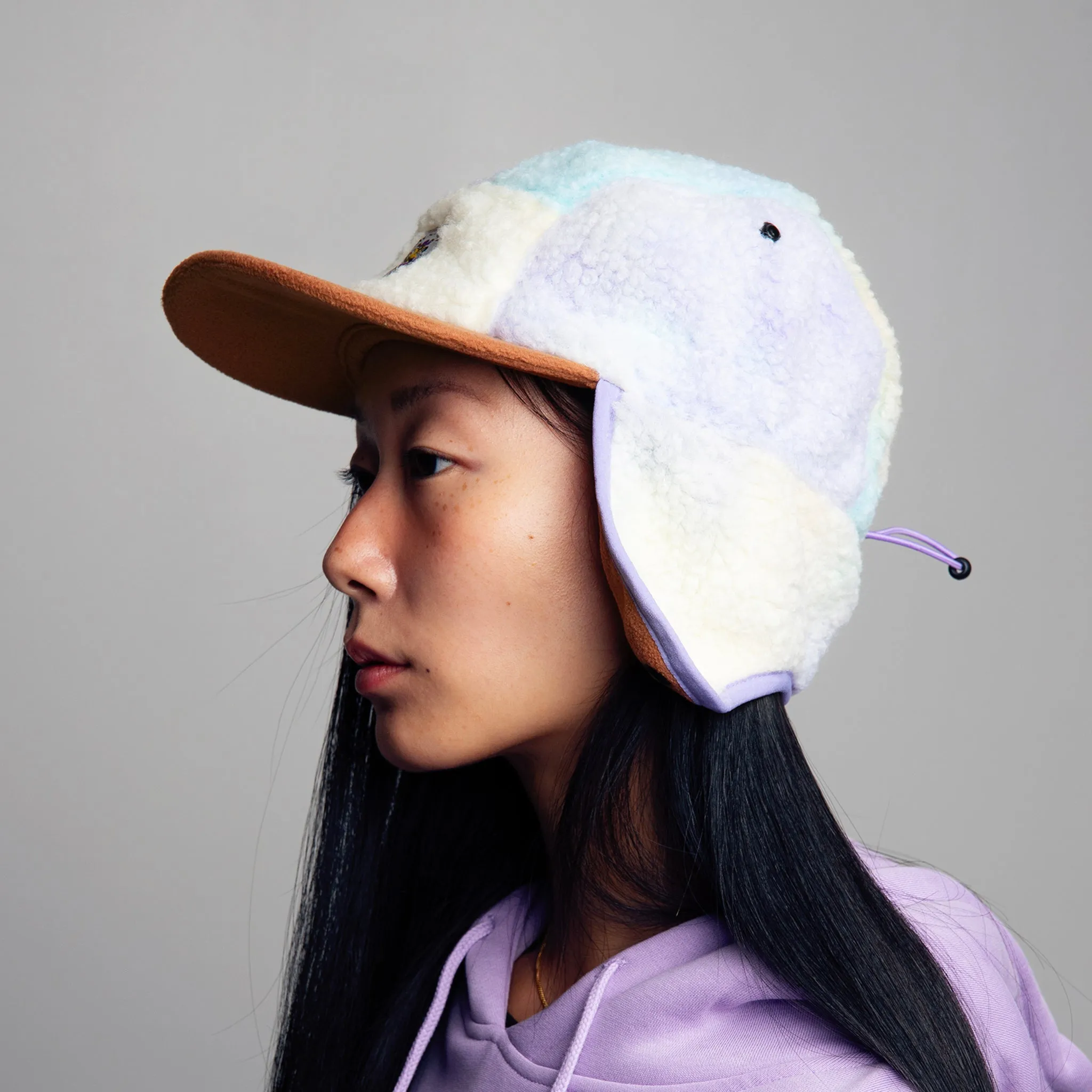 Hemulens Fleece Cap With Ear Warmer - Tiedye