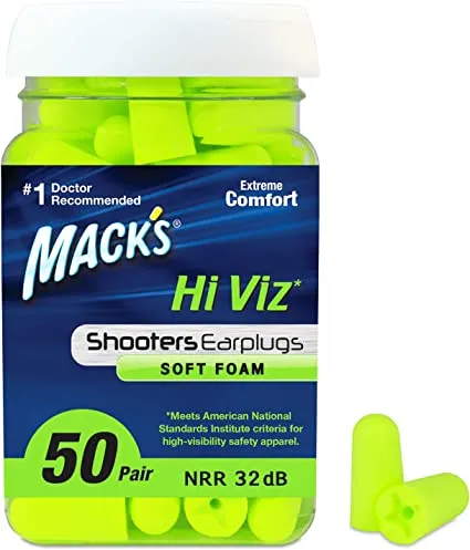 Hi Viz Banded Foam - Earplugs - Shooters Soft Foam