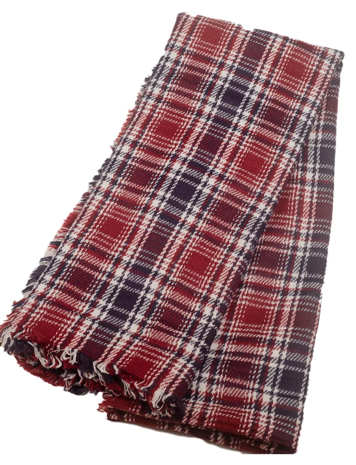 iB-iP Women's Warm Plaid Cute Long Female Large Tartan Wraps Scarf