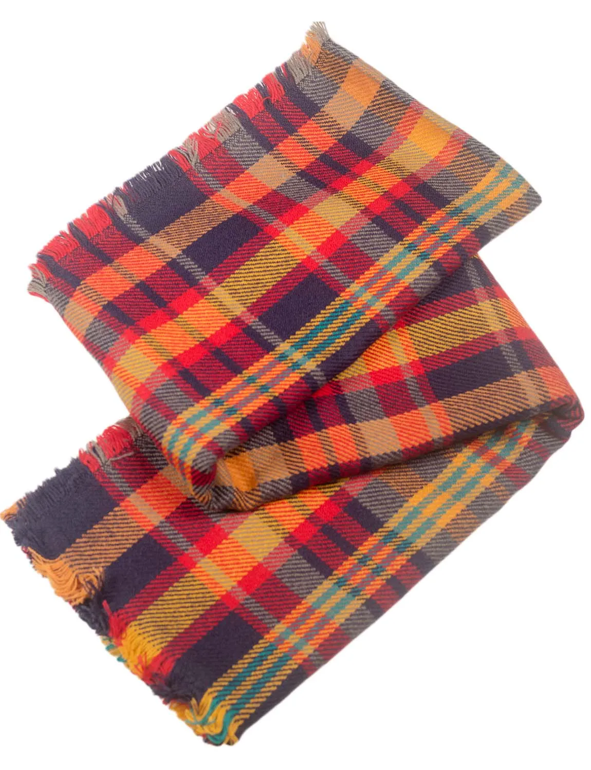 iB-iP Women's Warm Plaid Cute Long Female Large Tartan Wraps Scarf