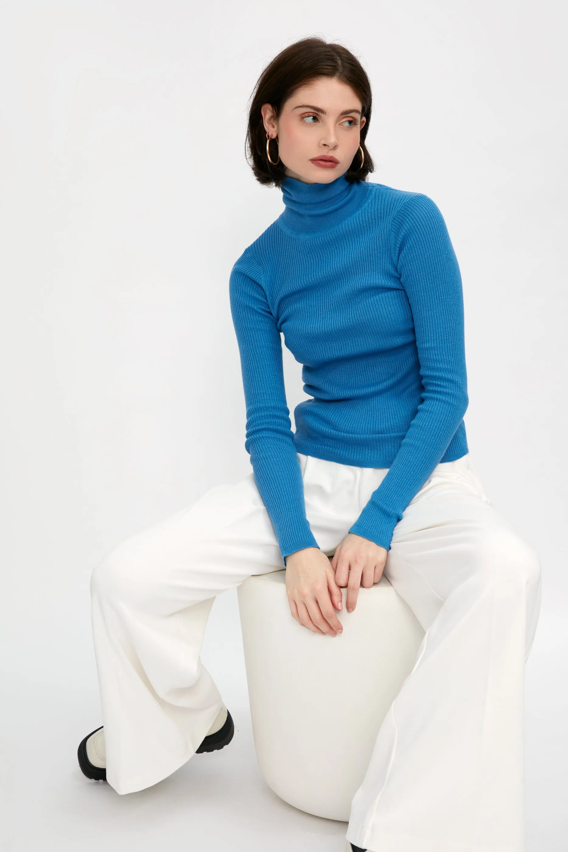 Imogen Turtleneck Top in Provence