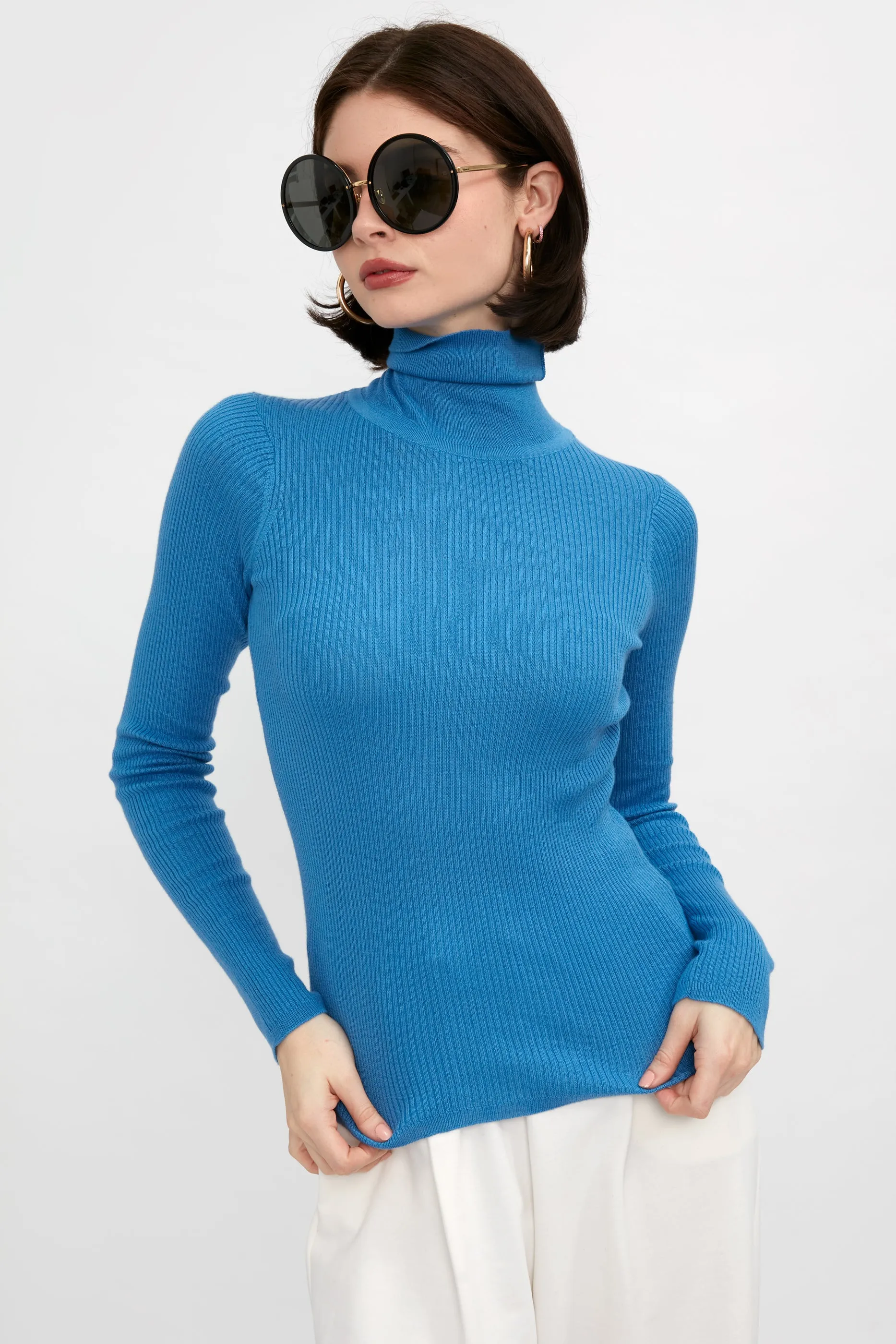 Imogen Turtleneck Top in Provence