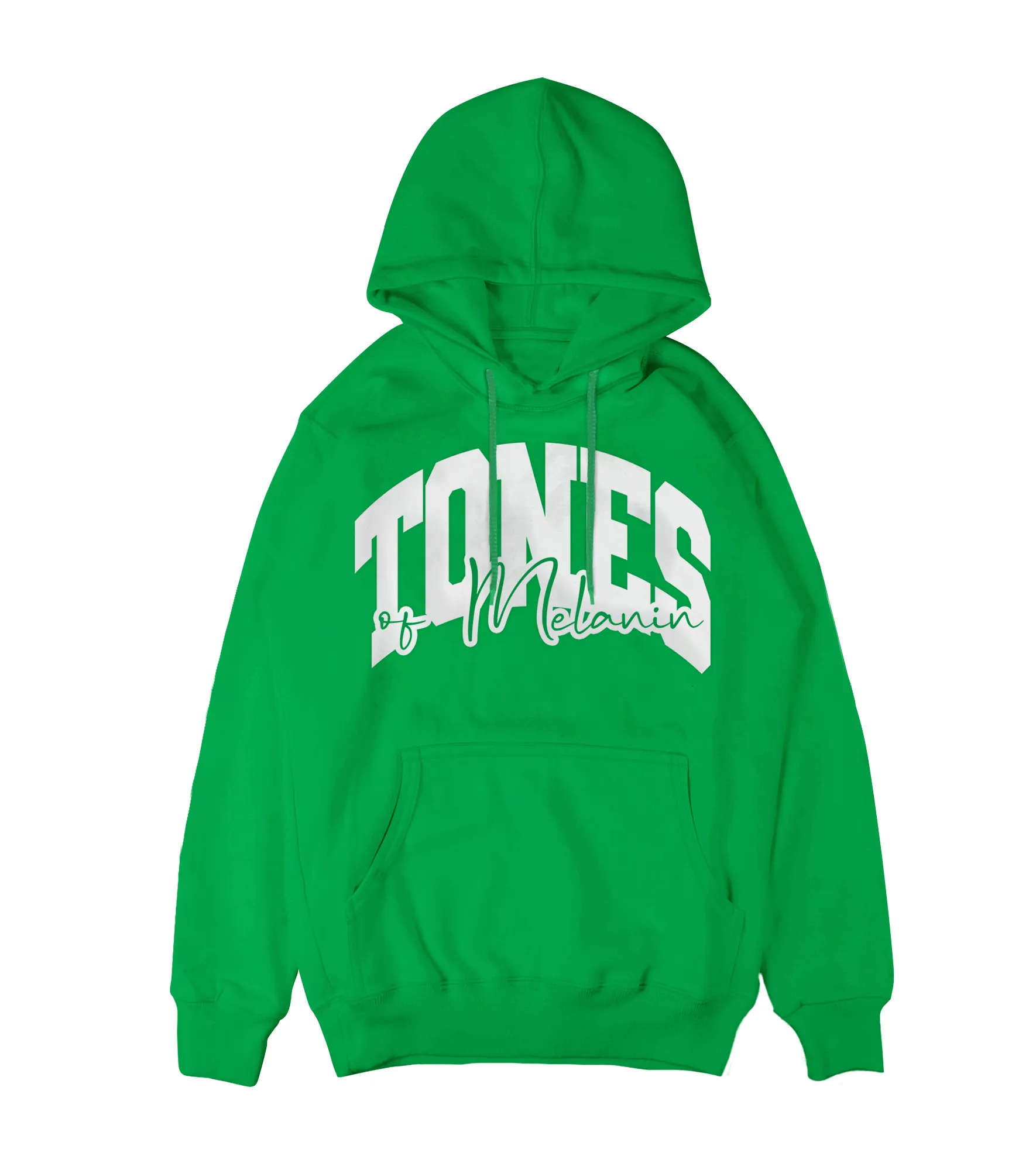 Irish Green Tones of Melanin Puff Hoodie