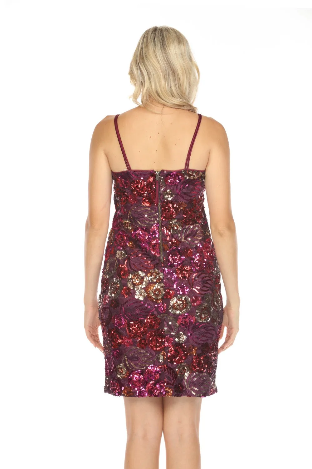 Johnny Was Jade Sequined Mesh Mini Party Dress L37723 Boho Chic