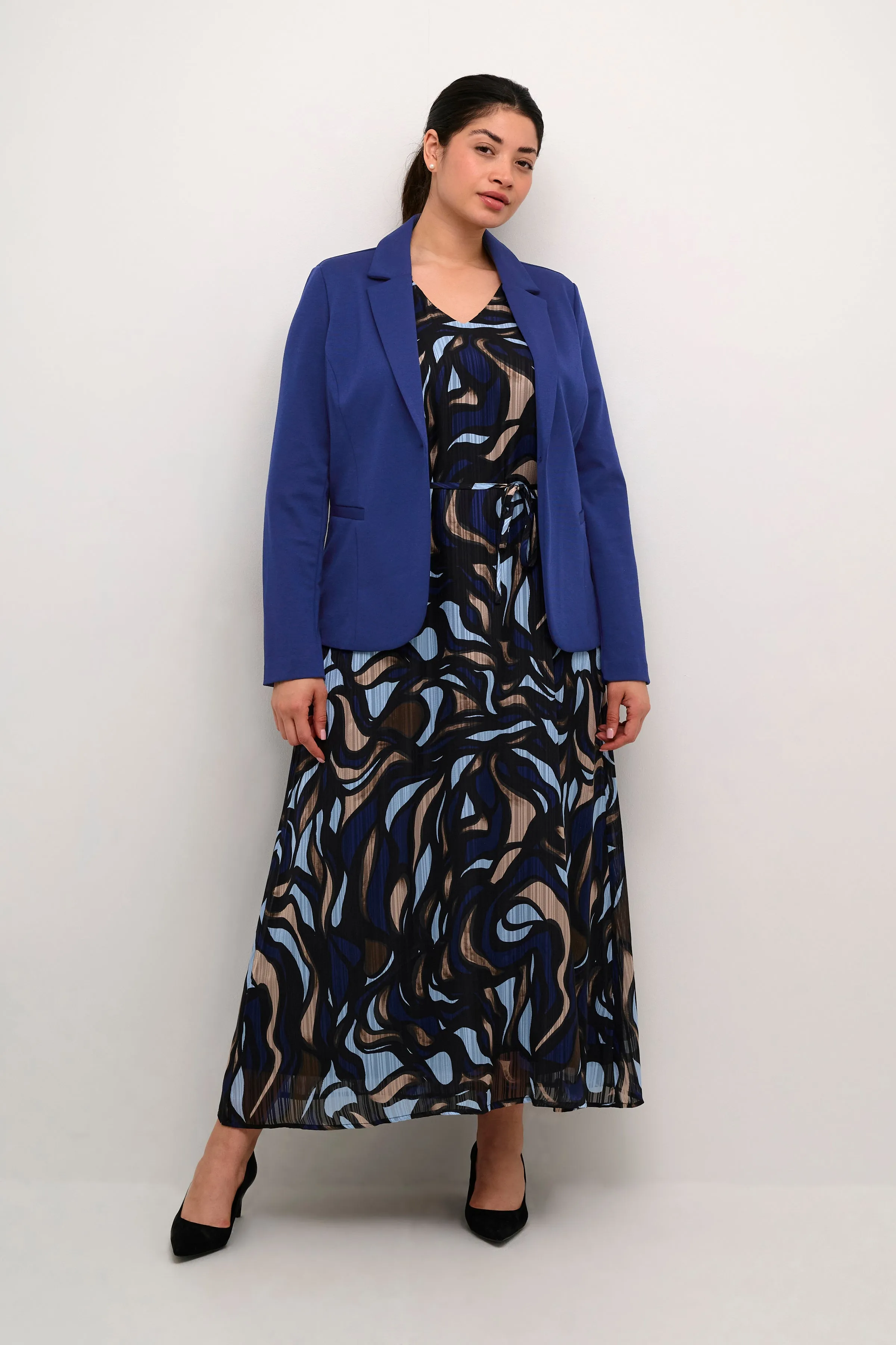 Kaffe Curve Jenna Blazer in Blue