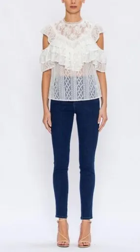 Lace Ruffle Blouse