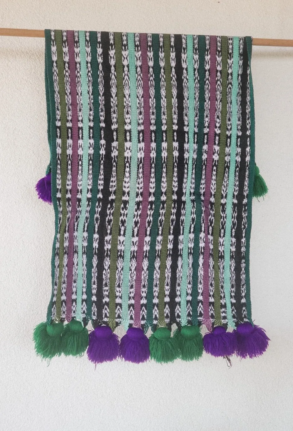 LARGE RAINBOW REBOZO - VINTAGE MAYAN WRAP