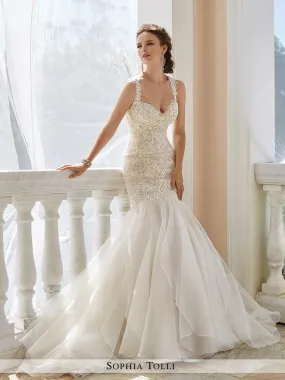 Last Dress In Store; Size: 14, Color: Ivory | Sophia Tolli - Aprillia - Y21672