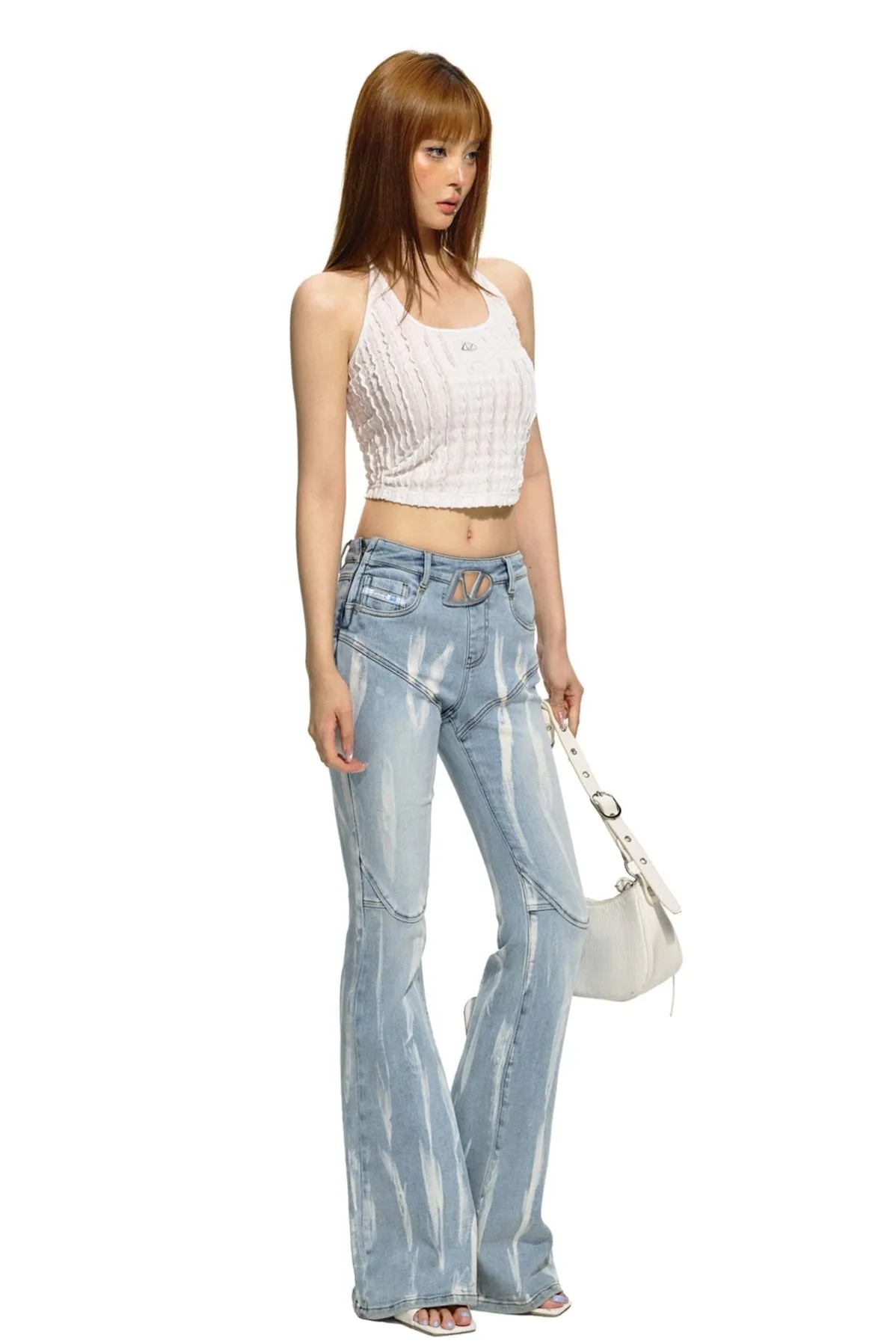 Lost of Focus Halter Neck Top