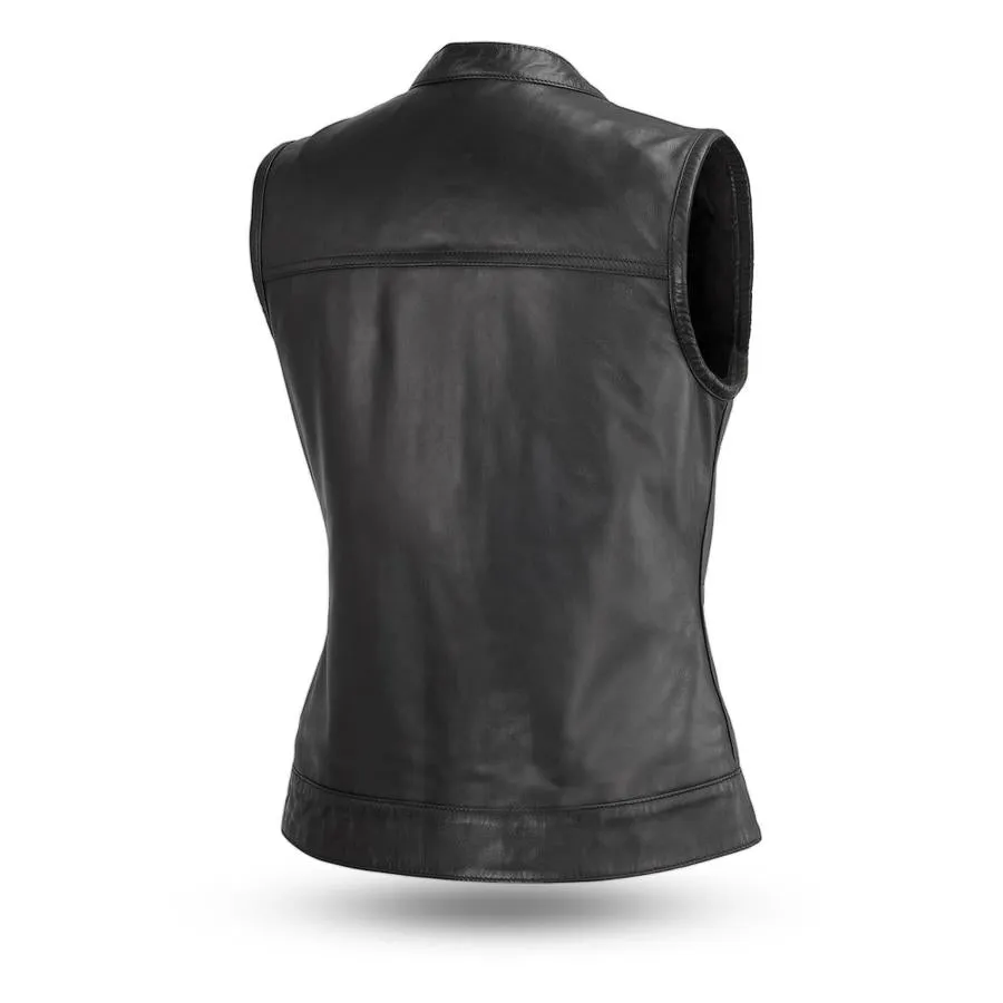 LTHR FIL516SDC Ludlow - Women's Motorcycle Leather Vest