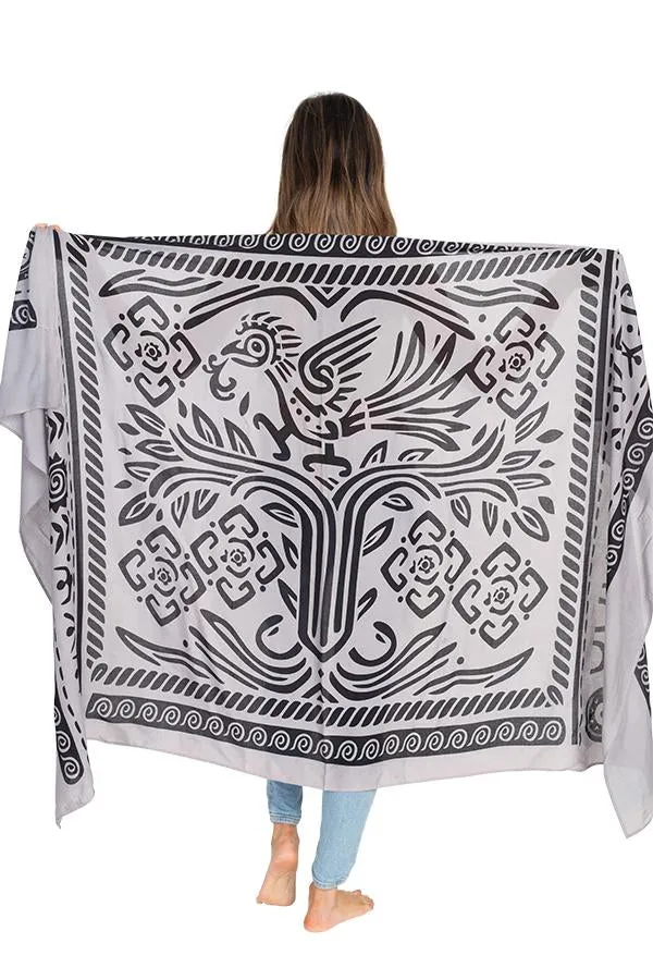 Mayan Tree of Life Travel Scarf