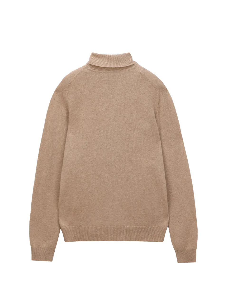 Men Turtleneck Sweater_Camel