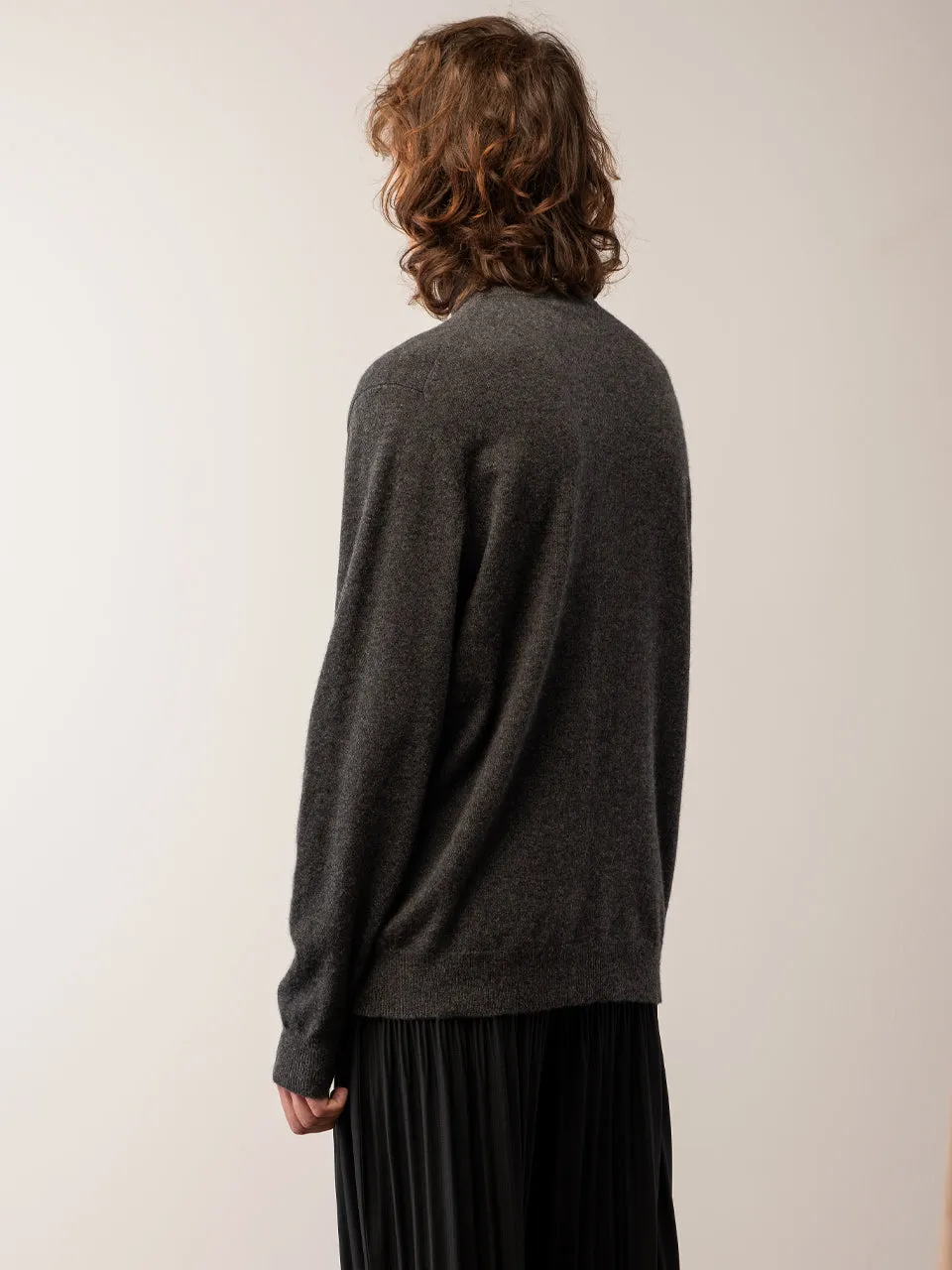 Men Turtleneck Sweater_Graphite