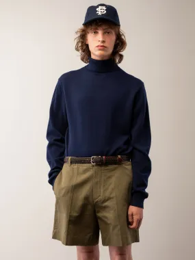 Men Turtleneck Sweater_Navy