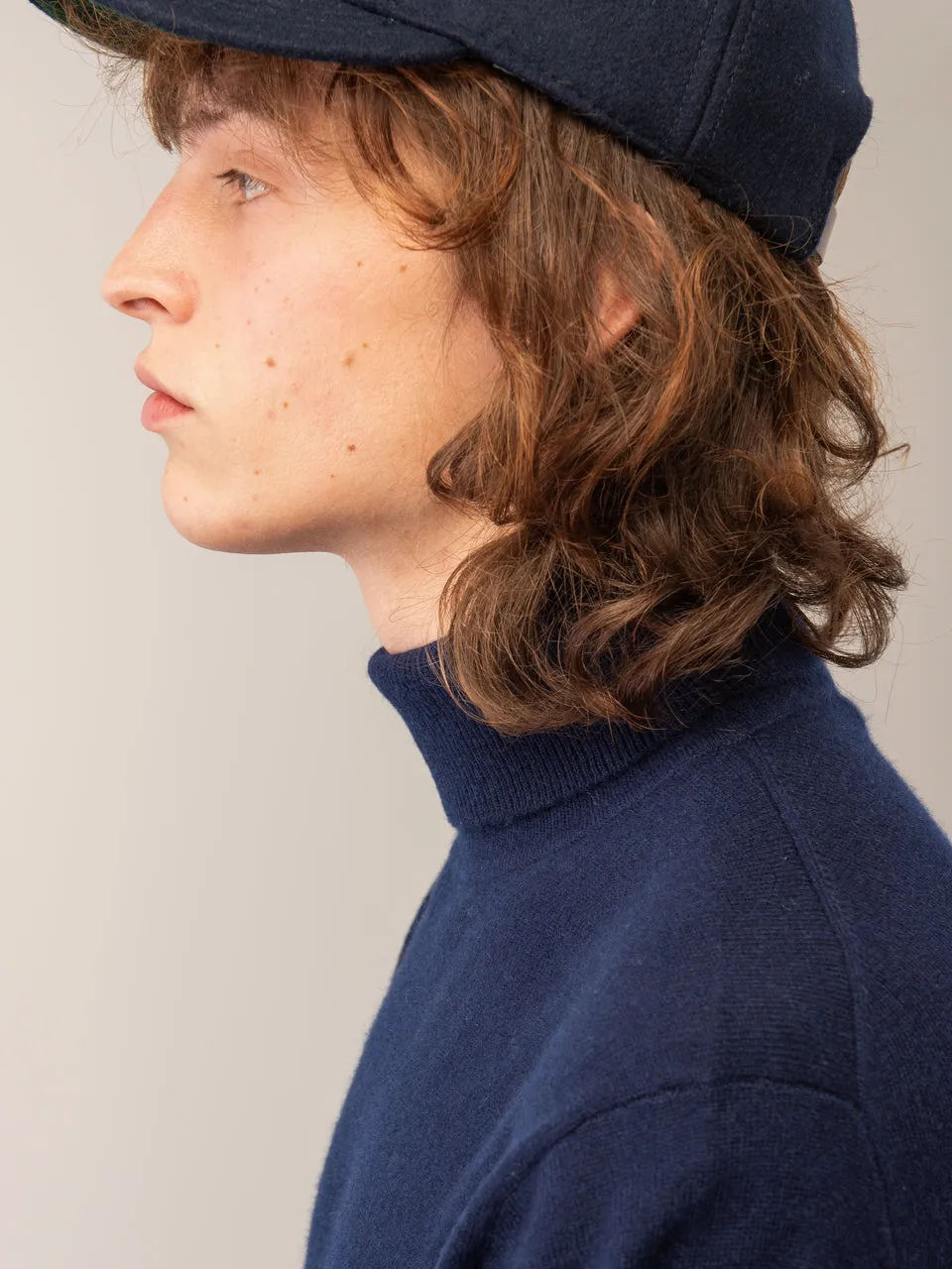 Men Turtleneck Sweater_Navy