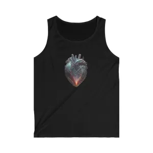 Mending Healing Heart Love Art Men's and Women's Unisex Softstyle Tank Top for Festival and Street Wear