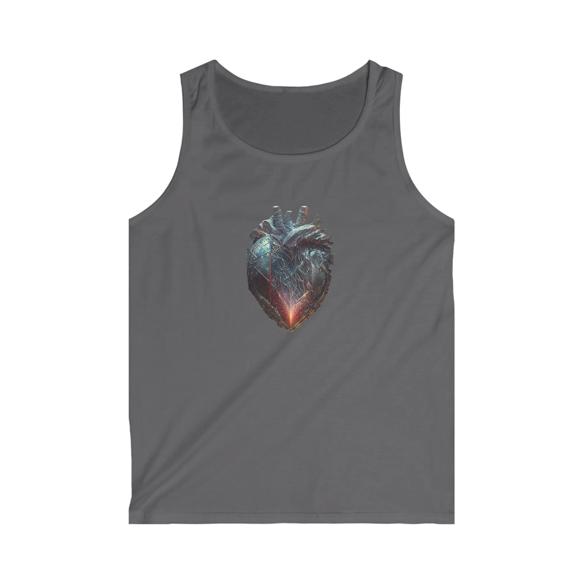 Mending Healing Heart Love Art Men's and Women's Unisex Softstyle Tank Top for Festival and Street Wear