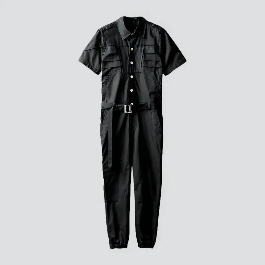 Men's denim jumpsuit