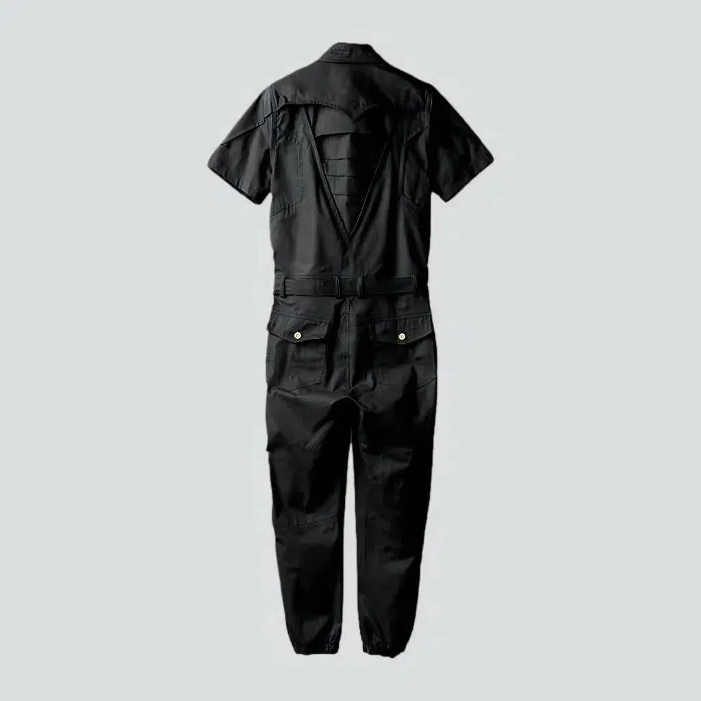 Men's denim jumpsuit