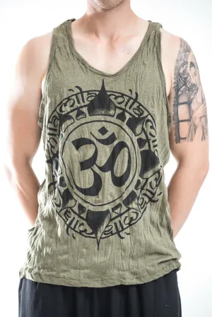 Mens Infinitee Om Tank Top in Green