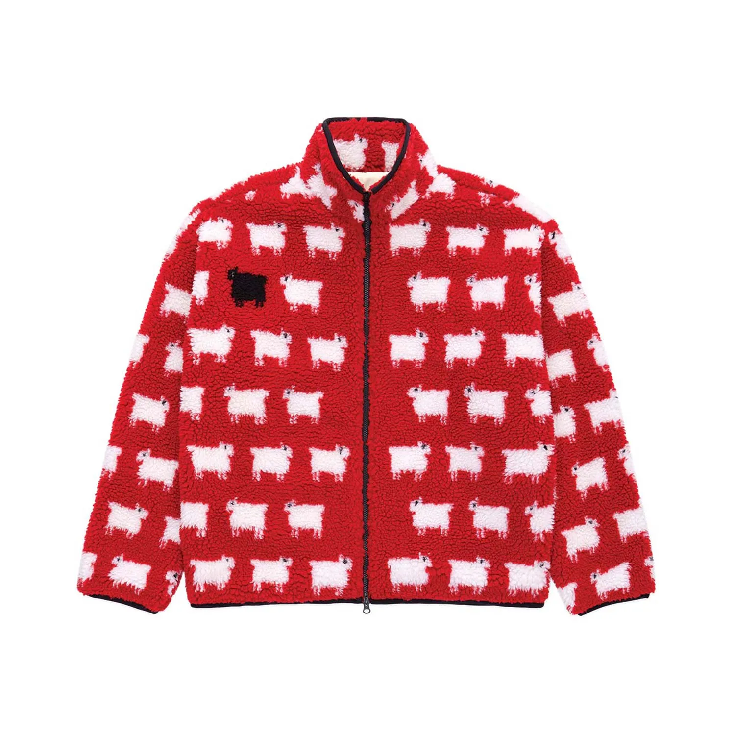 Men's Sheep Sherpa Jacket Diana Red