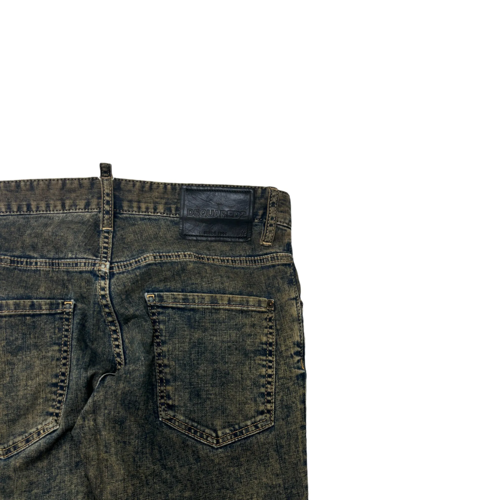 Men's Slim Dye Jeans Blue Size IT 48 / UK 32