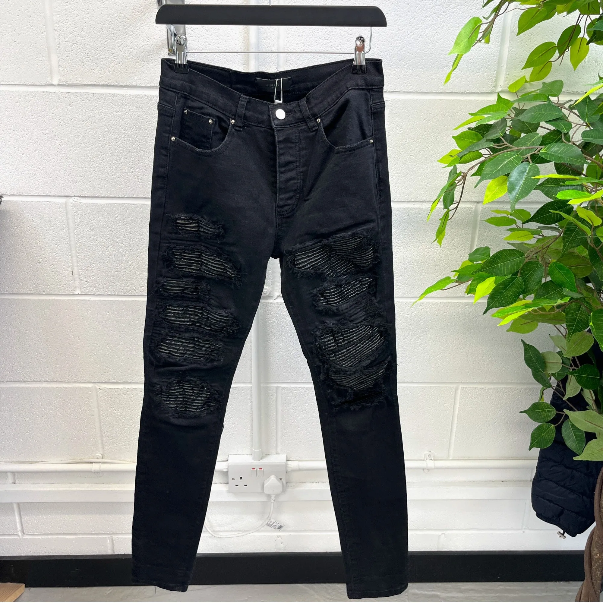 Men's Thrasher Jeans Black Size Waist 30"