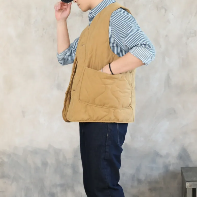 Men's V-neck Quilted Vest