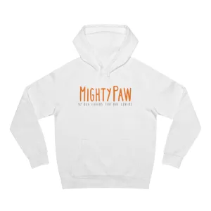 Mighty Paw Dog Lover Hoodie (Unisex, White)