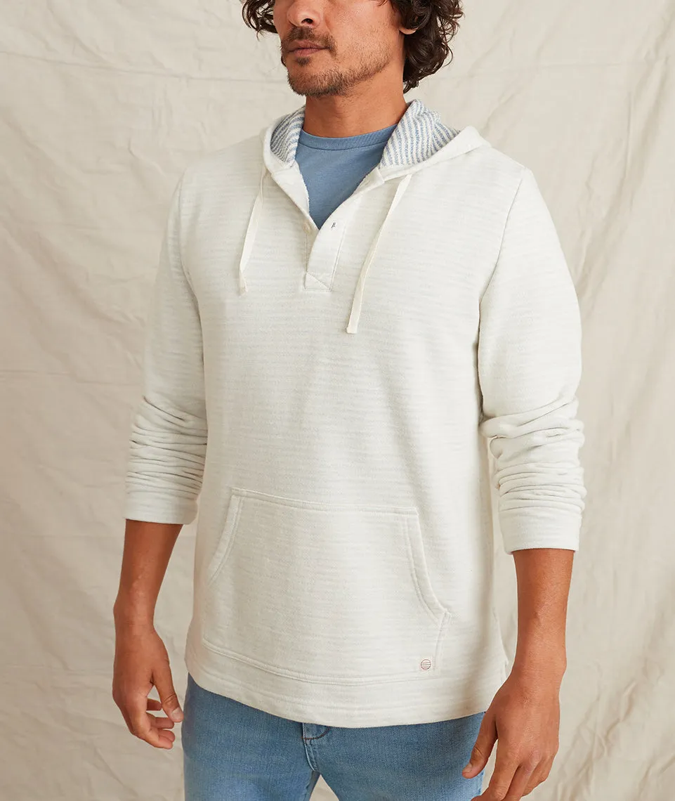 Montecito Beach Hoodie in Blue/White Stripe