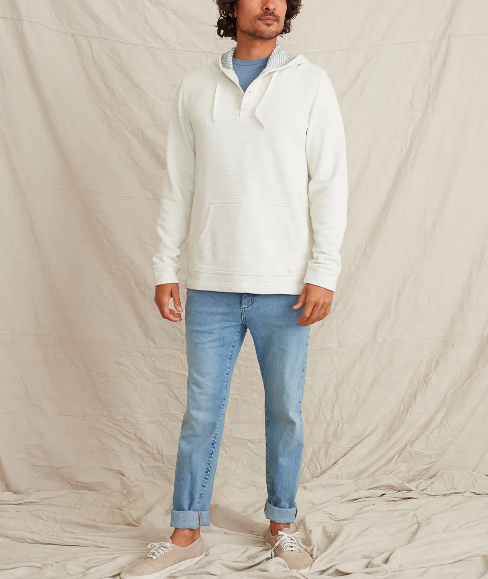 Montecito Beach Hoodie in Blue/White Stripe