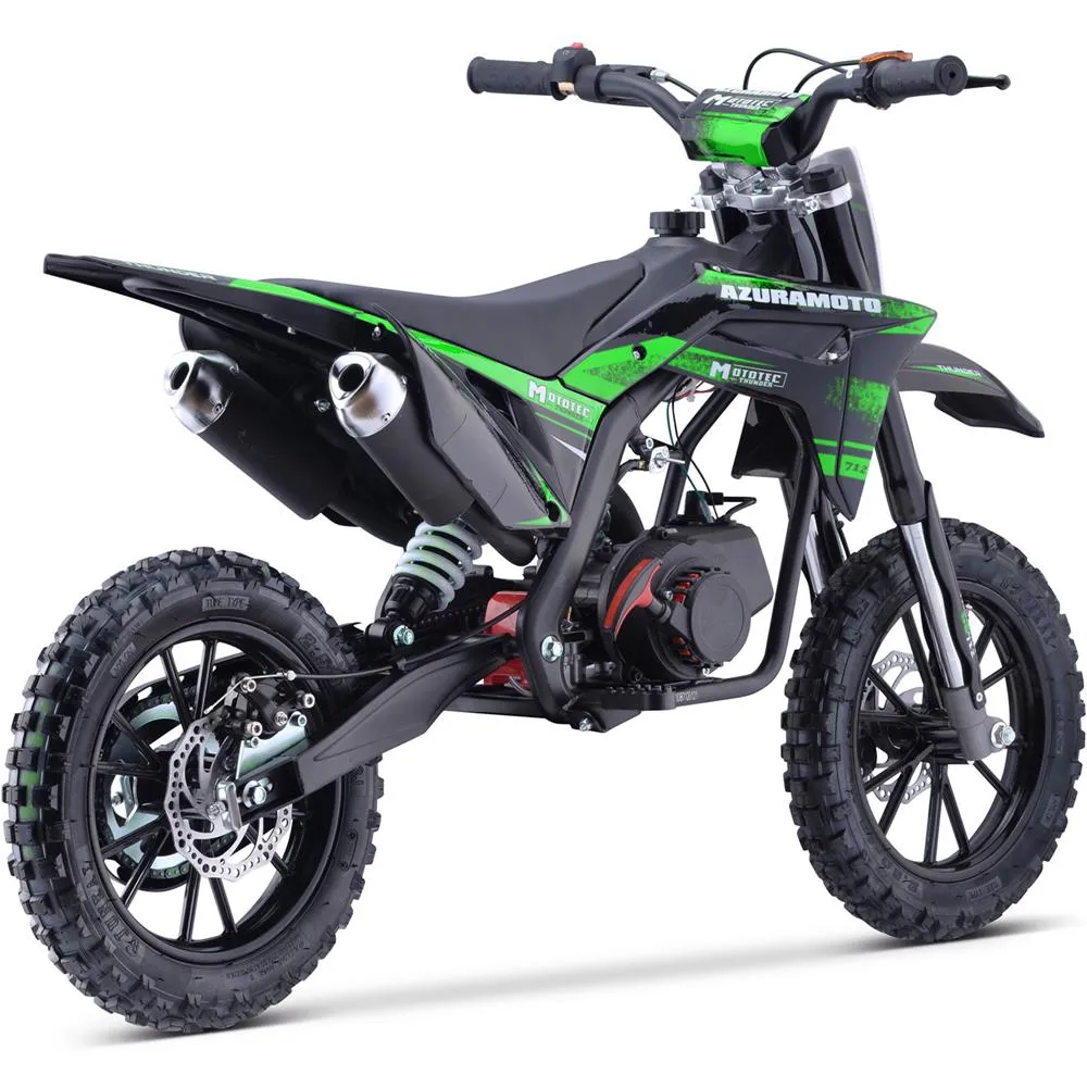 MotoTec Thunder 50cc 2.4HP 2 Stroke Kids Gas Powered Dirt Bike