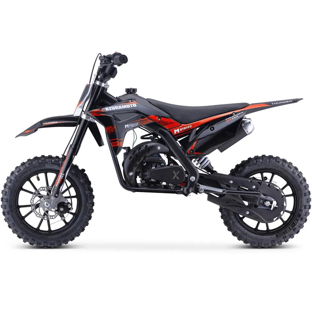 MotoTec Thunder 50cc 2.4HP 2 Stroke Kids Gas Powered Dirt Bike