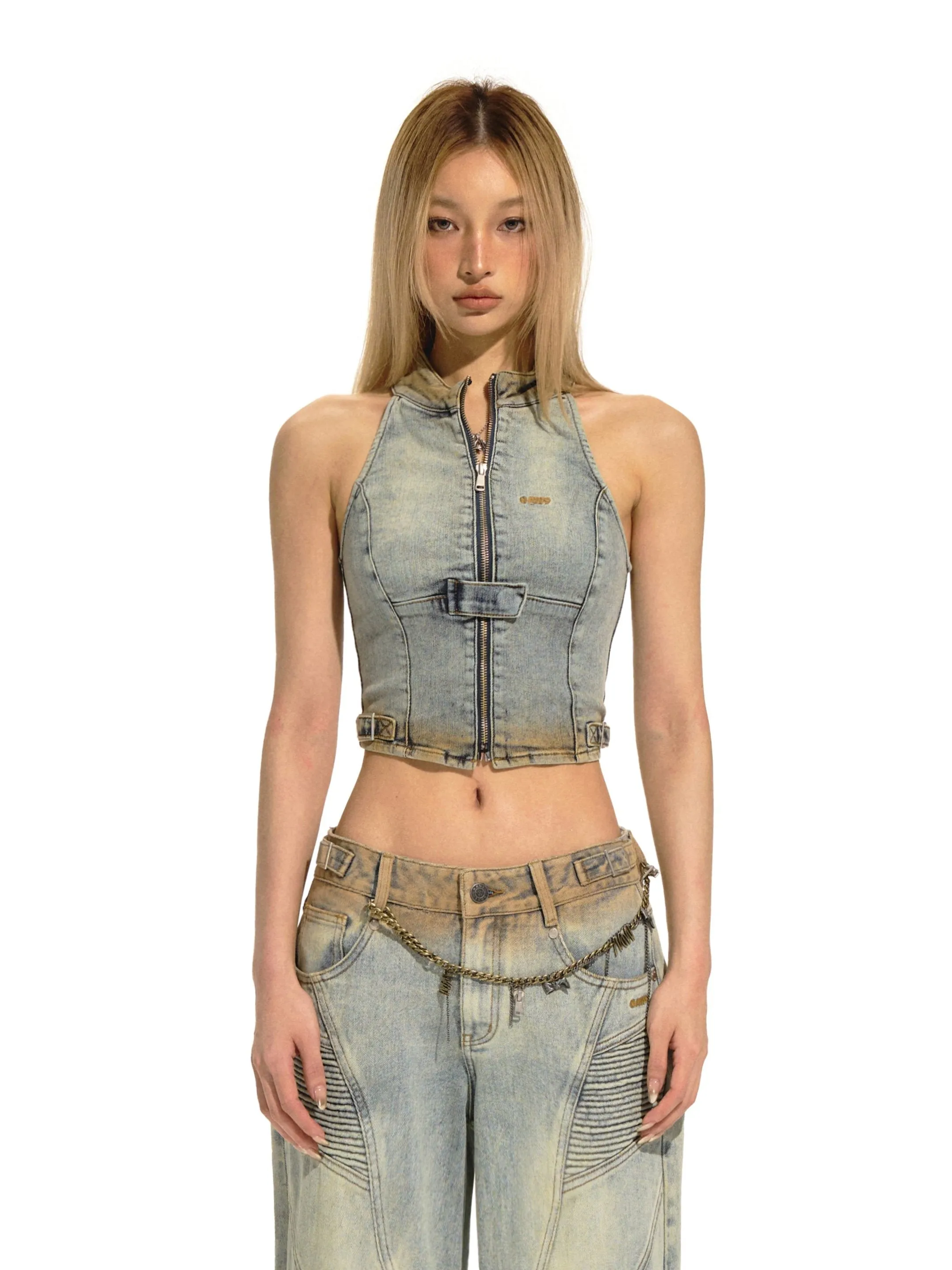 Mud Biker Denim Vest