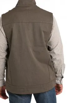 MWV1515020-Cinch Men's Soft Shell Vest- Brown