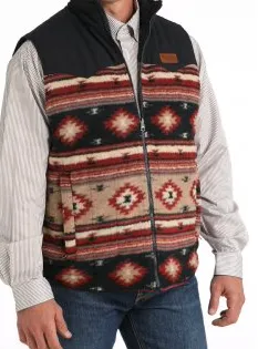 MWV1576004-Cinch Men's Reversible Vest- Khaki