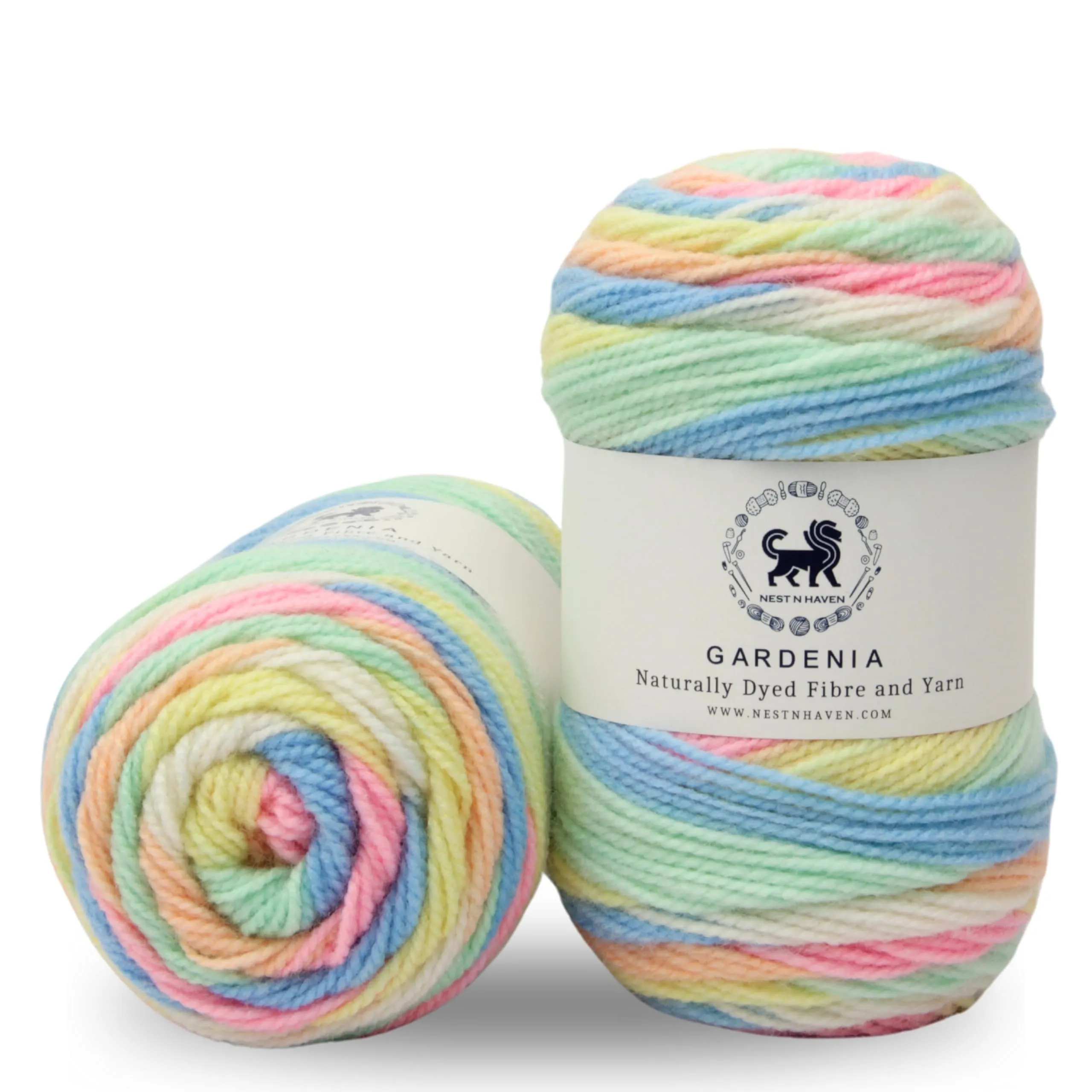 Nestnhaven Acrowools Gardenia Hand Knitting and Crochet Yarn Multi Colour Suitable for Craft, Babywear, Toys Pack of 1 Ball - 100gms. (Shade 4)