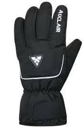 New Auclair Horizon Junior Black Snow Gloves Size Large