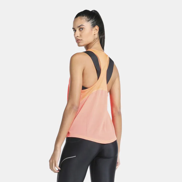 Nike Women's Dri-Fit Miler Tank Vest Top - Peach