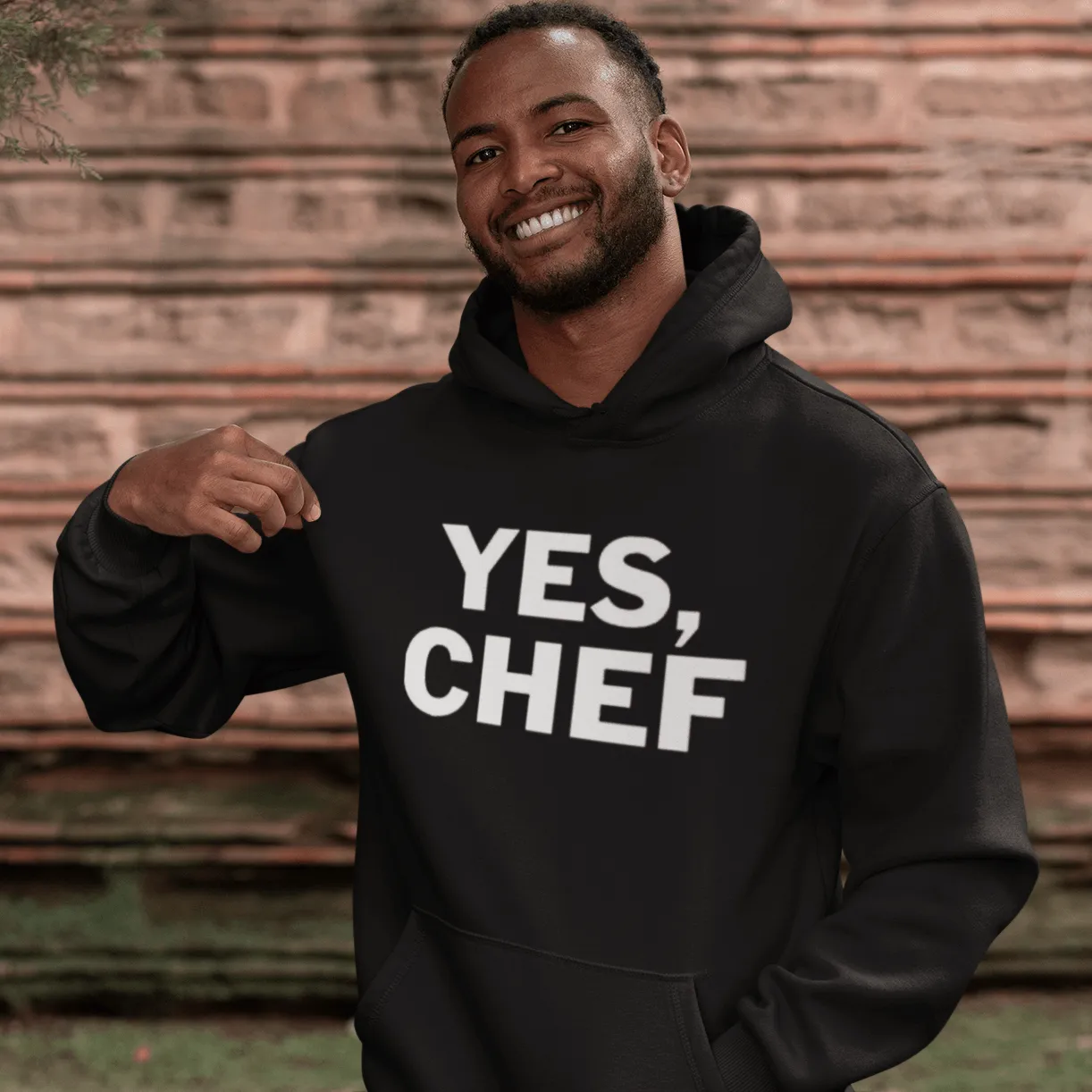 Occupation Hoodie Yes, Chef Midweight Ultra Soft Blended Cotton Unisex Pullover